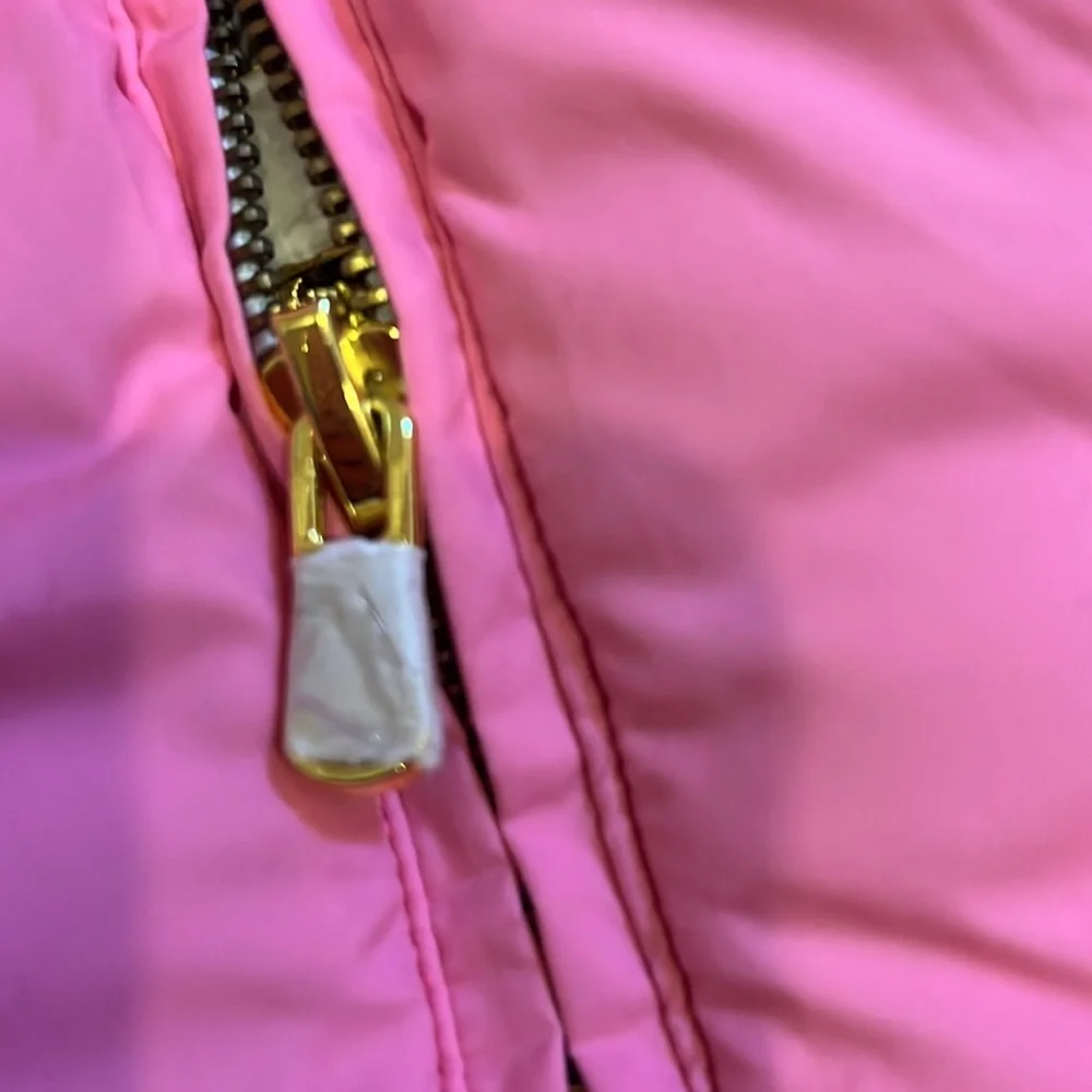 Ralph Lauren girls size 4-5 reversible puffer vest pink/cream NWOT - Picture 6 of 12